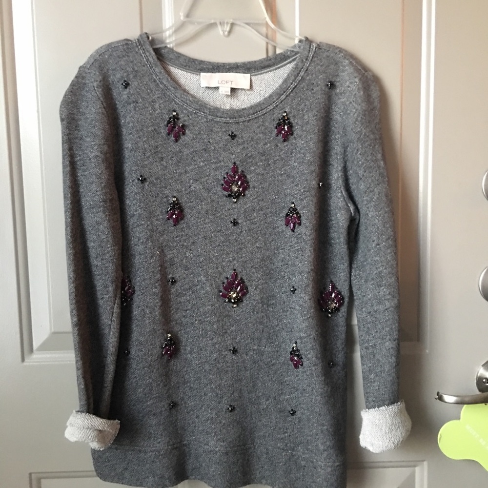 Loft Embellished Sweatshirt